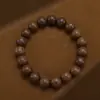 Pulsera de doble anillo con cuentas de Buda de madera de Jianglong Liandao, original, clásica, a juego con ágata roja, con patrón de retorno, espaciador de oro antiguo