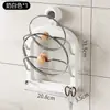 Suporte de Tampa de Panela Multicamadas com Ventosa - Suporte de Armazenamento de Cozinha Montado na Parede para Tampas de Panela - Não Requer Furação