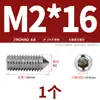 Aço Inoxidável 304/316 Soquete Sextavado Ponta Afiada Parafuso de Fixação Cabeça Cega para Máquina M4M5M6M8M10