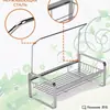 Estante de Esponja para Desmontaje Transfronterizo Estante de Almacenamiento de Cocina Estante de Drenaje para Fregadero Estante para Trapos Cesta para Fregadero Estante de Almacenamiento