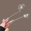 Horquilla de Calabaza Perlada para Mujer Nueva Antiguo Ojo de Gato Simple Accesible Lujo de Gama Alta Horquilla Tocados Accesorios para el Cabello