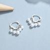 Pendientes de perlas de nube de plata de ley 925 para mujer, diseño personalizado, pendientes de perlas de moda, joyería ligera de lujo con temperamento.
