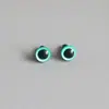 Ojos y Nariz de Muñeca de Peluche a Crochet Accesorios DIY Hechos a Mano Ojos de Frijol Negro Cosidos a Mano Muñeca Metabo