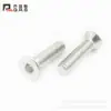 Tornillos de Cabeza Avellanada Hexagonal Jerry White Tornillos de Cabeza Plana Hexagonal Tornillos para Muebles M5m6m8