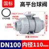 Válvula de Esfera com União de Plataforma Alta Rongsheng Cpvc Borracha de Flúor EPDM União de Válvula Válvula de União Válvula Interruptora para Tubo de Água Química