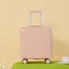 Maleta de regalo de 18 pulgadas, pequeña y ligera para cabina, mujer, 200000 a la maleta con ruedas silenciosas y contraseña, al por mayor