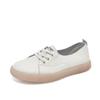 ZHR Zapatos Blancos para Mujer 2023 Nuevos Ligeros Casuales Planos Moda Trendy Combinan con Todo Zapatos con Suela de Gel Explosiones