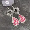 Novos Brincos Etnicos Tendência Bordado à Mão Peça Antiga Bordada Pequeno Brinco com Borla Curta Ornamentos de Prata Miao de Yunnan Mulheres Branco