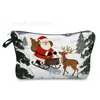 Bolsa de Cosméticos Navideña de Coche de Santa Claus Transfronteriza, Bolso de Mano Navideño Versátil, Bolsa de Almacenamiento Casual para Viajes
