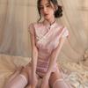 Ruolan Sexo Underwear Retro Jacquard Sexy Clássico Cheongsam Uniforme Tentação Pijamas Paixão Quente terno 5158