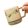 Regalos Culturales y Creativos de Dunhuang, Tazas de Té de Cerámica, Tazas Grandes, Regalos Prácticos para Personas Mayores y Líderes, Regalos Corporativos para Empleados