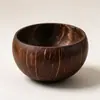 Tigela Natural de Coco Criativa Tigela de Casca de Coco para Salada de Frutas Louça da Moda Tigela de Arroz Comestível para Milkshake Sobremesa Dropshipping