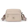 2026 Nova Bolsa Feminina de Cor Sólida Tendência Moda Cor Sólida Ombro Único Transversal Simples Bolsa Feminina de Nylon Casual Pequena Quadrada