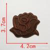 Adesivo de Aplique Flor Rosa de Tamanho Grande, Médio e Pequeno para Toalha de Mesa de Hotel e Lençol de Cama Reparo de Manchas Decalque para Passar a Ferro Adesivo para Tecido com Furo de Cigarro