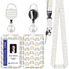 Portatarjeta de identificación de estudiante, portatarjetas creativo y moderno, gafete de trabajo personalizado, cubierta protectora para tarjeta de control de acceso, tarjeta de autobús, permiso de trabajo