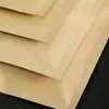 Bolsa de Embalaje para Semillas de Melón Fondo Plano Bolsa de Papel Kraft con Cierre Zip Bolsa Sello para Alimentos Bolsa de Papel Kraft Aluminizado Lista para la Venta