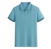 Polo de Hombre Personalizada con Piqué Mercerizado, Camiseta Casual Transpirable, Top de Primavera y Verano de Manga Corta con Cuello para Hombre