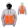 Suéter con Calefacción USB Inteligente Transfronterizo para Hombres y Mujeres, Sudadera con Capucha, Calefacción de Temperatura Constante, Ropa con Calefacción, Suéter Forrado de Polar