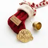 Suministro exclusivo transfronterizo de decoraciones acrílicas para pasteles grabadas con láser con temática navideña, decoraciones de Feliz Navidad