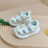 Sandalias para niños, zapatos para bebés y niños pequeños, zapatos envolventes de verano anticolisión para bebés, zapatos deportivos funcionales para niñas