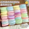 Elásticos de Cabelo Estilo Coreano com Fio de Telefone para Meninas, Laços Doces e Fofos, Elásticos Versáteis para Coques, Elásticos de Alta Elasticidade, Acessórios de Cabelo