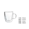 Taza de Té de Flores de Vidrio Transparente de Doble Capa para el Hogar, Creativa, Resistente al Calor, Taza de Agua Termoaislante, Taza para Bebidas Frías, Leche, Jugo, Café