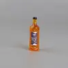 Serie de Vinos Extranjeros Transfronterizos Botellas de Vino Pequeñas Simuladas con Etiquetas en Inglés 3D, Accesorios de Decoración de Resina DIY al por Mayor