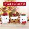 Bolsa de Regalo de Navidad Cuernos de Peluche Bolsa de Fruta de la Paz Niños Dulces Bolsa de Empaque de Regalo de Navidad Decoración de Fiesta Festiva