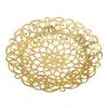 Cobre puro 66 mm patrón hueco arco flor grande antigua hecha a mano diy material para paso de tocado
