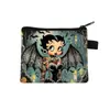 Bolsa de monedas de dibujos animados Miss Betty Estampado LOVE Cierre de cremallera Almacenamiento Bolsa pequeña Portátil para niñas Llavero para monedas Venta al por mayor