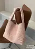 2024 nuevo bolso de alta calidad tejido a mano bolso tote grande para hombro bolso de axila bolso cubo bolso para mamá moda