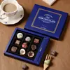 Caja de Empaque de Chocolate de Lava Hecha a Mano Caja de Regalo de Trufas Hechas a Mano Caja Absorbente de 9 Compartimentos Caja Vacía de Chocolate para el Día de San Valentín