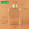 Botella de té frío Té de Naixue 500ml botella de bebida PET desechable plástico flor jugo rojo botella de té con leche con filtro