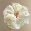 Lazo para el cabello suave y de alta gama, Moño para el cabello estilo perezoso, Estampado de leopardo Nuevo Scrunchie Grande 2026
