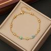 Joias Novas Transfronteiriças, Pulseira Olho de Óleo Personalizada, Pulseira de Coração da Moda, Pulseira de Aço Inoxidável B375