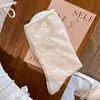 Calcetines Nuevos de Estilo Miu para Niñas Primavera y Verano, de Caña Media con Lazo de Encaje y Parche de Corazón, Delgados, Transpirables, Holgados