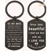Llavero de Acero Inoxidable Americano Conduce Seguro Par de Doble Cara Gratitud Regalos Inspiradores para Amigos en Efectivo