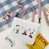 Estilo Japonés Estilo Universitario chic Linda Chica Suave Bolso de Lona Femenino Estilo Coreano Estilo ins Chica Dibujo Animado Estudiante Bolso Cruzado