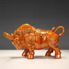 Adornos de Vaca de Cerámica Vaca Luchadora Sala de Estar Hogar Decoración Creativa Girar Gankun Escritorio de Oficina Artesanía Decoración