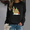 Sudadera Redonda de Felpa Verde Monstruo Navideño para Mujer Estación Independiente de Exportación de Ebay
