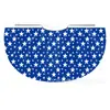 Capa Roja y Azul Hecha a Medida de Fábrica para el Día de la Independencia Europeo y Americano con Estrellas Impresas, Capa Infantil con Cordón y Capucha