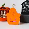 Linterna de Calabaza de Halloween Luz de Fantasma Accesorios de Decoración de Escritorio Cráneo Colorido Parpadeante Luz de Vela