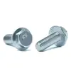 Perno Hexagonal con Brida Ampliada Grado 8.8 con Superficie Dentada, Tornillo Hexagonal Exterior con Brida Dentada de Acero al Carbono Galvanizado Gb5789