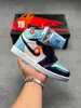 Suministro Exclusivo Transfronterizo de Putian Air Aj1 Jordan 1 Bajo Alto Unisex Colaboración Casual Deportiva Cultura del Baloncesto Zapatillas
