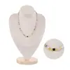 Nuevo collar de amor de piedra natural estilo chino para mujer, cobre chapado en oro, lujo ligero, moda original, cadena para clavícula, joyería al por mayor de Qingdao
