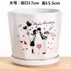 Maceta de Cerámica Tamaño Grande Oferta Especial Liquidación Interior Escritorio Balcón Suculenta Maceta Pequeña Clorofito Helecho Espárrago Maceta Simple Blanca