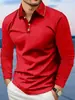 Nueva Camisa Polo de Manga Larga con Cuello para Hombre de Comercio Exterior Transfronterizo Camiseta de Capa Base Ropa para Hombre Dropshipping Mayorista