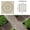 Plantilla Cuadrada Estilo Antiguo para Baldosa de Piso Modelo de Plástico Precast de Cemento Piedra de Pavimentación Exterior Piedra de Paso para Huerto Patio