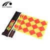 Bandeira de patrulha xadrez grande corte de borda bandeira de flag football bandeira de árbitro de flag football bandeira de impedimento pequena xadrez 2 peças com capa de pano