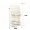 Organizador de almacenamiento de ropa interior para dormitorio, bolsa de almacenamiento de ropa interior, bolsa colgante, red de almacenamiento con cremallera para sujetadores y calcetines en el armario